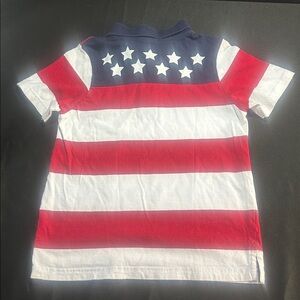 Gymboree Navy, Red, and Stars Polo Shirt